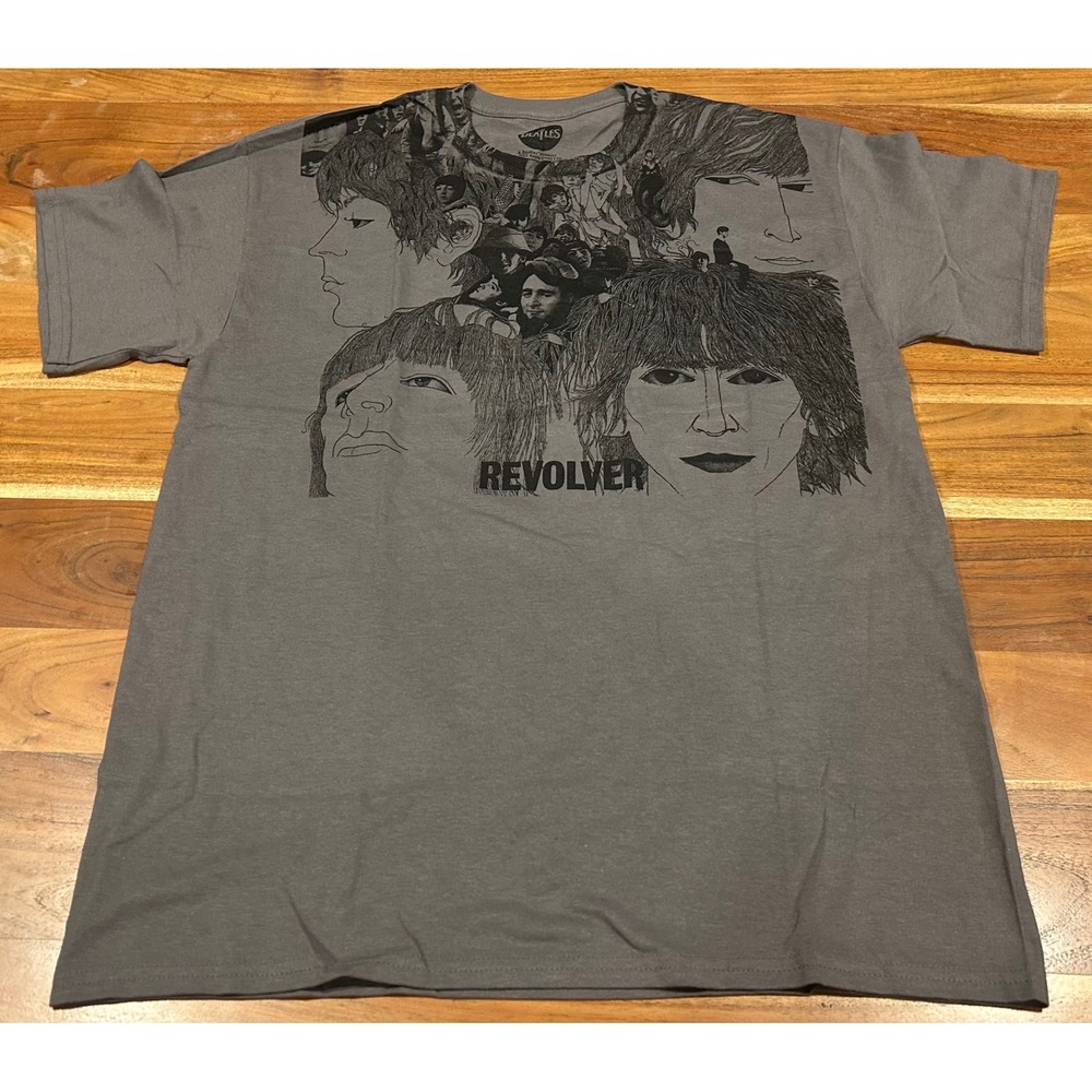 The Beatles Revolver Album Graphic T-Shirt Gray Mens Large 2022 Apple Corps LTD
